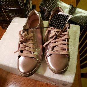 Womens DV by Dolce Vita Sammy Pink Lace Up Metalli
